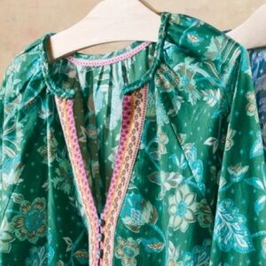 NWT Sundance cotton/silk Blend Arvilla Top. Medium. Charming!